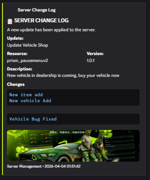 Discord Changelog Example