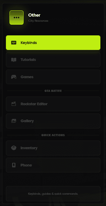 Other Settings Overview